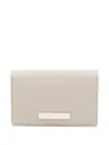 Agnès B. Leather Wallet In Neutral