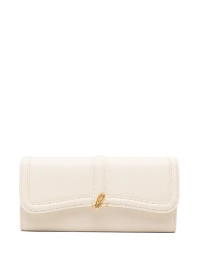 Agnès B. Leather Wallet In Neutral