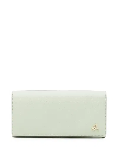 Agnès B. Leather Wallet In White