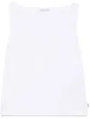 Agnès B. Leopard Tank Top In White