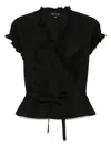 Agnès B. Linen Top In Black