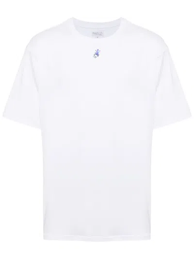 Agnès B. Lizard-print Cotton T-shirt In White