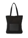 Agnès B. Logo-appliqué Canvas Tote Bag In 黑色