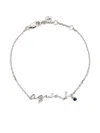 Agnès B. Logo Bracelet In Metallic