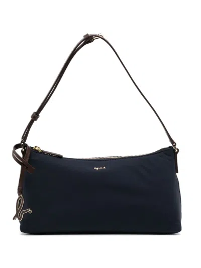 Agnès B. Logo-plaque Shoulder Bag In Black