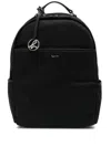Agnès B. Logo-charm Zip-around Backpack In Black