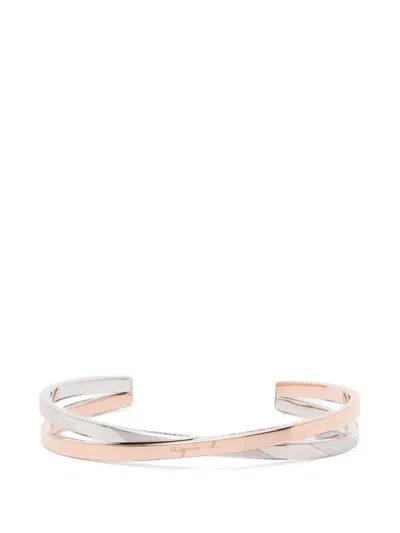 Agnès B. Logo Couple Bangle In Yellow