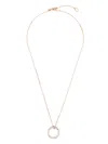Agnès B. Logo Couple Necklace In Pink