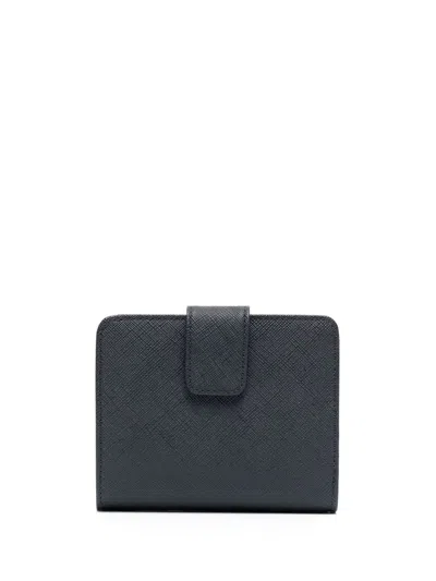Agnès B. Logo-detail Leather Wallet In Black