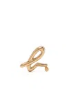 Agnès B. Logo Earring In Gold