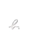Agnès B. Logo Earring In Silver