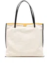Agnès B. Logo-lettering Canvas Tote Bag In Neutrals