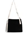 Agnès B. Logo-patch Canvas Tote Bag In 黑色