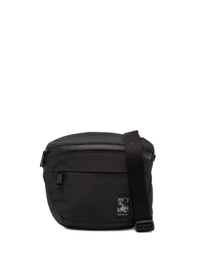 Agnès B. Logo-patch Messenger Bag In Black