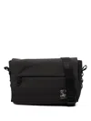 Agnès B. Logo-patch Messenger Bag In Black