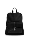 Agnès B. Logo Plaque Backpack In Black