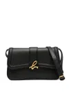 Agnès B. Logo-plaque Crossbody Bag In Black