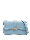 Agnès B. Logo-plaque Crossbody Bag In Blue