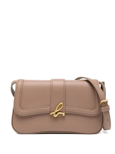 Agnès B. Logo-plaque Crossbody Bag In Neutral