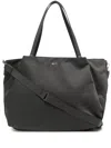 Agnès B. Calf Leather-blend Tote Bag In Grey