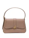 Agnès B. Logo-plaque Shoulder Bag In Neutral