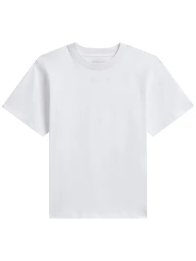 Agnès B. Logo-print Cotton T-shirt In White