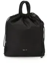 Agnès B. Logo-print Drawstring Backpack In Black