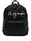 Agnès B. Logo-printed Backpack In Black