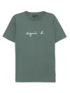 Agnès B. Logo Printed T-shirt In Green