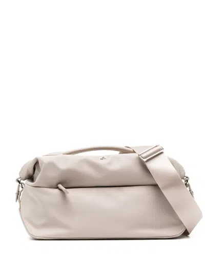 Agnès B. Logo-stud Crossbody Bag In Neutrals