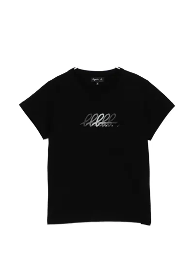 Agnès B. Logo-print Cotton T-shirt In Multi