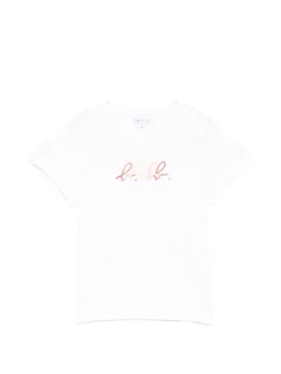 Agnès B. Logo-print Cotton T-shirt In White