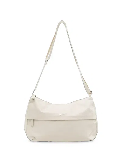 Agnès B. Logo-print Shoulder Bag In White