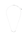 Agnès B. Logo-script Necklace In White