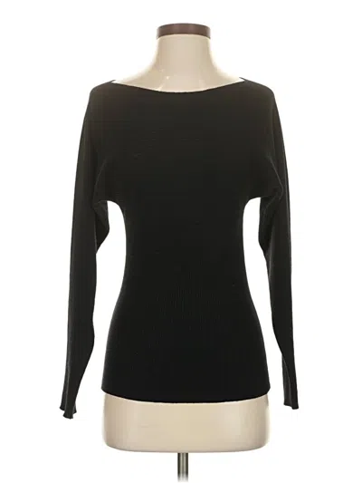 Pre-owned Agnès B. Long Sleeve Top Black Boatneck Tops