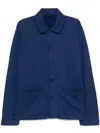 Agnès B. Mandarin Jacket In Blue