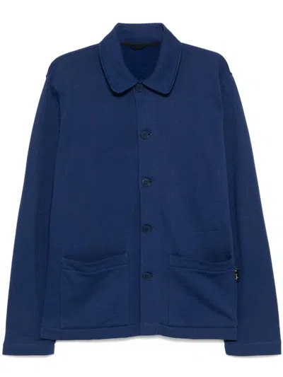 Agnès B. Mandarin Jacket In Blue