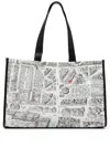 Agnès B. Map Of Paris Screen-print Tote Bag In White