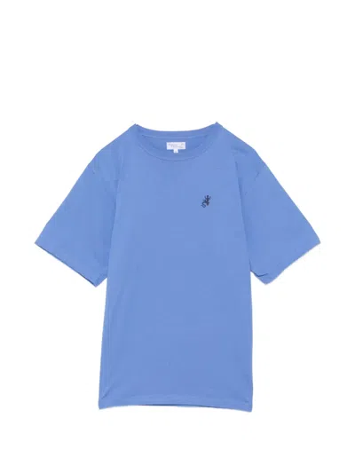 Agnès B. Mark Lizard T-shirt In Blue