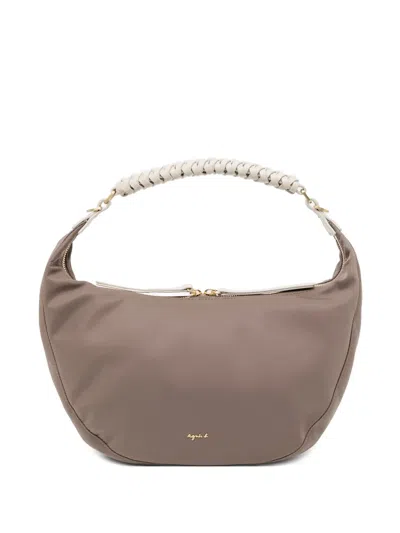 Agnès B. Medium Logo-embossed Tote Bag In Orange