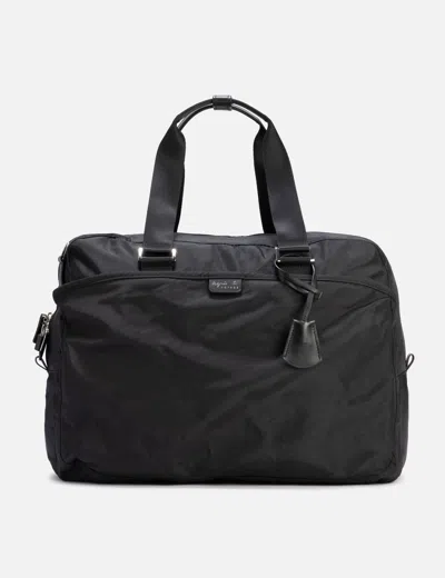 Agnès B. Medium Nylon Travel Bag In Black