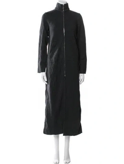 Pre-owned Agnès B. Merino Wool Coat In Gray