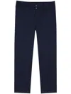 Agnès B. Mid-rise Cropped Trousers In Blue