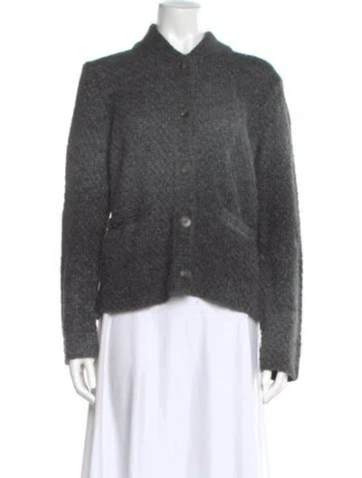 Pre-owned Agnès B. Mock Neck Sweater In Multi