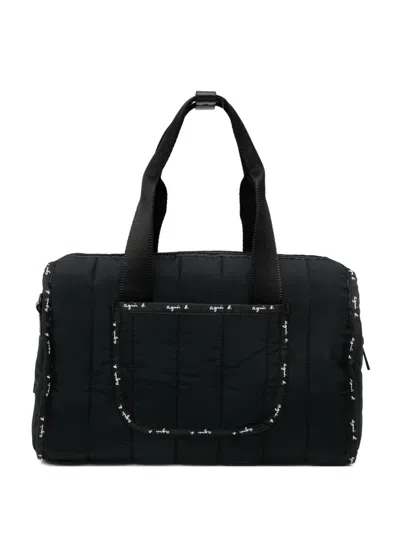 Agnès B. Monaco Shoulder Bag In Black