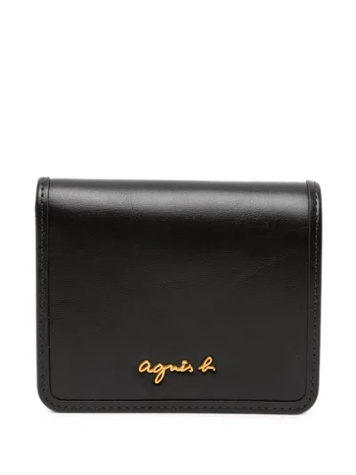Agnès B. Nathalie Bi-fold Wallet In Blue