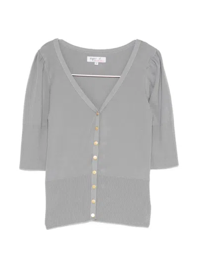 Agnès B. Nora Top In Gray
