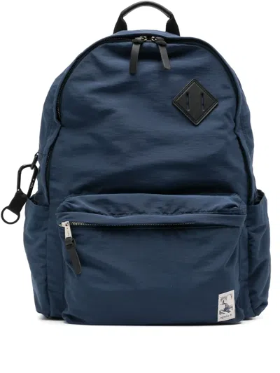 Agnès B. Nylon Backpack In Blue