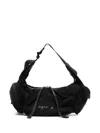 Agnès B. Nylon Shoulder Bag In Black