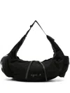 Agnès B. Nylon Shoulder Bag In Black